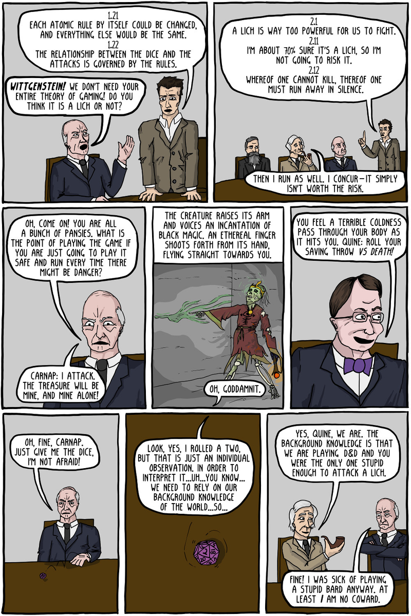 Illustration for article titled Existential Comics: D&D and Philosophers